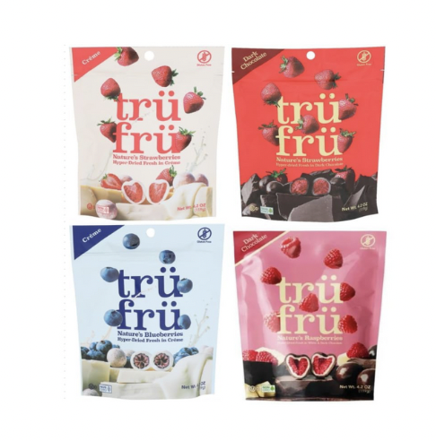 Trüfrü Hyper-Dried Fruits Covered in Chocolate